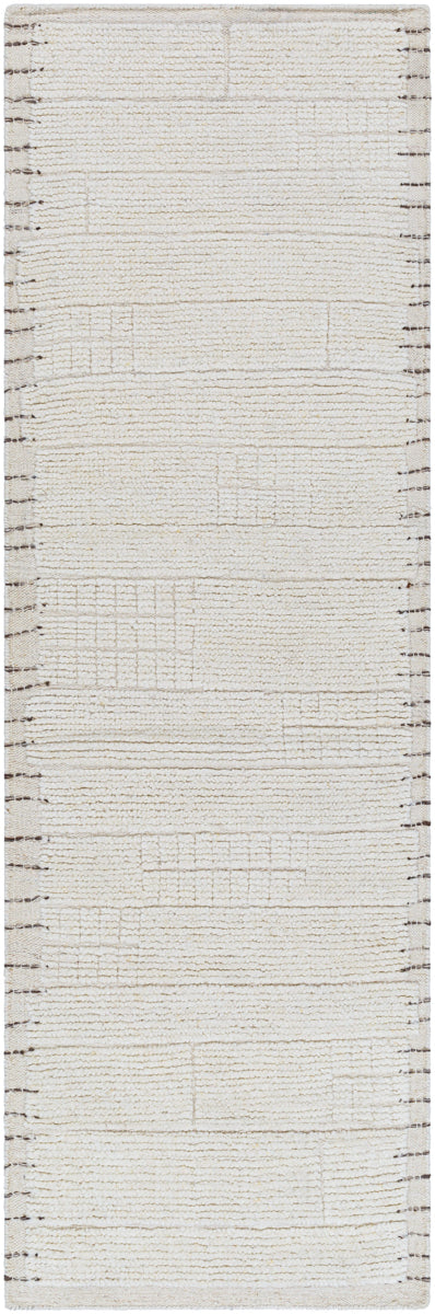 Khyber KHY-2306 2'6" x 8' Runner Handmade Rug KHY2306-268  Wheat, Beige, Dark Brown, Tan Surya