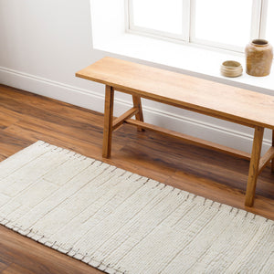 Khyber KHY-2306 2'6" x 8' Runner Handmade Rug KHY2306-268  Wheat, Beige, Dark Brown, Tan Surya