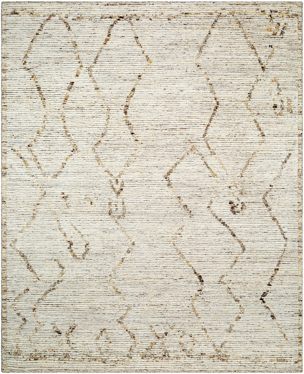 Khyber KHY-2308 9' x 12' Handmade Rug KHY2308-912  Light Silver, Ash, Warm Grey, Off-White, Prairie Dust, Sage Surya