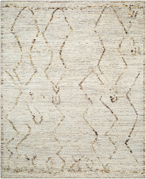 Surya Khyber Handmade 2' X 3' Bohemian Rug - Unique Global Style, Soft Medium Pile, Perfect For Any Room! Ivory Wool Khy2308-23