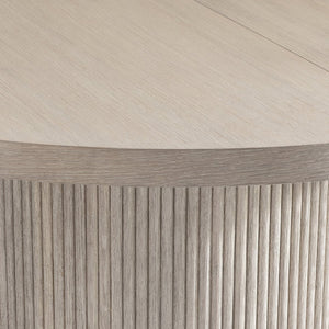 Bernhardt Bernhardt Lucerne Wire-brushed Oak Round Dining Table with Reeded Pedestal Base K2294