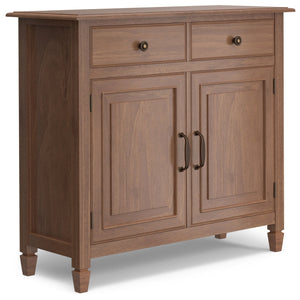 English Elm Connaught Solid Wood Entryway Storage Cabinet - Handcrafted British Colonial Design, Versatile & Stylish B136P158543
