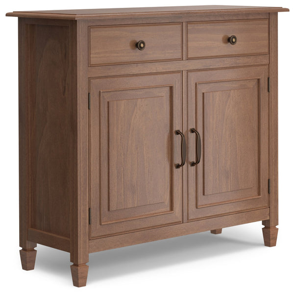 English Elm Connaught Solid Wood Entryway Storage Cabinet - Handcrafted British Colonial Design, Versatile & Stylish B136P158543