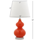 Safavieh Eva Double Mini Table Lamp Orange KID4086D