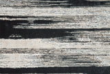 Feizy Rugs Micah Polyester/Polypropylene Machine Made Industrial Rug Black/Silver/Gray 12' x 18'