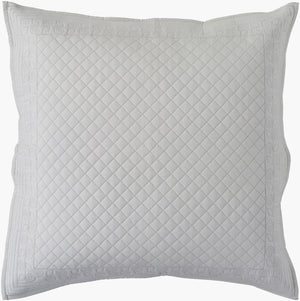 Surya Kiley Kie-2000 Sham - Rustic Charm & Cozy Vibes For Your Decor, Durable Cotton Blend, Made In India Light Slate Cotton,Cotton,Polyester,Polyfill Kie2001-ks