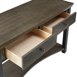 Homelegance By Top-Line Beniz Wood Finish Sofa Table Grey Wood