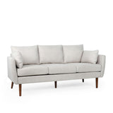 Christopher Knight Home® - Noble House - Feichko Contemporary Fabric Pillow Back 3 Seater Sofa