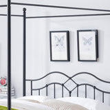 Christopher Knight Home® - Noble House - Earhart Traditional Iron Canopy Queen Bed Frame