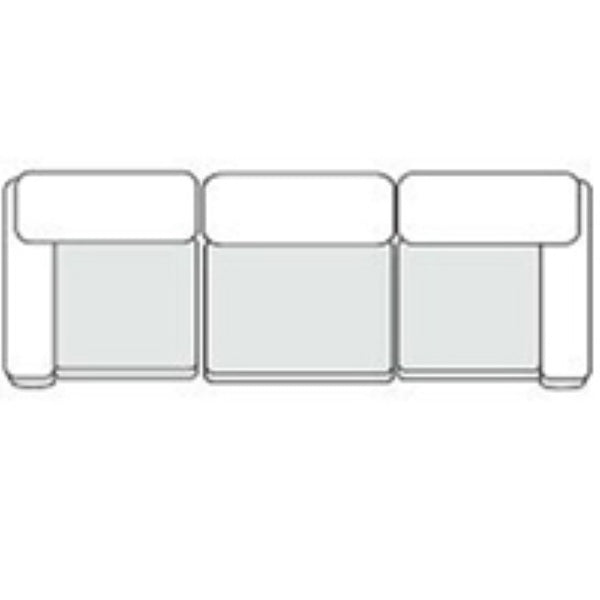 VIG Furniture Kinsey Modular 3-Piece Sectional Sofa In Joyce Navy — Modern Durable Fabric, Seats 7, Removable Covers VGKK-KF.8035-MOD-NAVY-3-Piece Sectional
