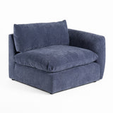 VIG Furniture Divani Casa Kinsey - Modern Blue Fabric Modular Right Facing Seat VGKK-KF.8035-RAF1.5-NAVY