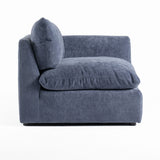 VIG Furniture Divani Casa Kinsey - Modern Blue Fabric Modular Right Facing Seat VGKK-KF.8035-RAF1.5-NAVY