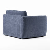 VIG Furniture Divani Casa Kinsey - Modern Blue Fabric Modular Corner Seat VGKK-KF.8035-CORNER-NAVY