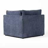 VIG Furniture Divani Casa Kinsey - Modern Blue Fabric Modular Corner Seat VGKK-KF.8035-CORNER-NAVY