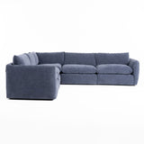 VIG Furniture Divani Casa Kinsey - Modern Blue Fabric Modular Right Facing Seat VGKK-KF.8035-RAF1.5-NAVY