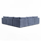 VIG Furniture Divani Casa Kinsey - Modern Blue Fabric Modular Right Facing Seat VGKK-KF.8035-RAF1.5-NAVY