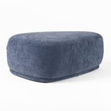 VIG Furniture Divani Casa Kinsey - Modern Blue Large River Rock Ottoman VGKK-KF.D2015-LRG-NAVY