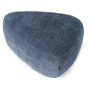 VIG Furniture Kinsey River Rock Seat In Joyce Navy — Modern Pebble Silhouette, Foam Comfort, Sturdy Frame, No Assembly Needed Blue Ottoman VGKK-KF.D2015-SML-NAVY