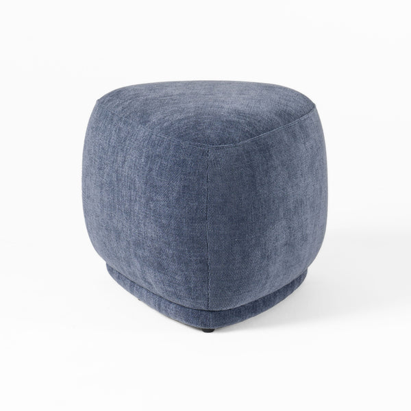VIG Furniture Divani Casa Kinsey - Modern Blue Small River Rock Ottoman VGKK-KF.D2015-SML-NAVY