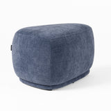 VIG Furniture Divani Casa Kinsey - Modern Blue Small River Rock Ottoman VGKK-KF.D2015-SML-NAVY