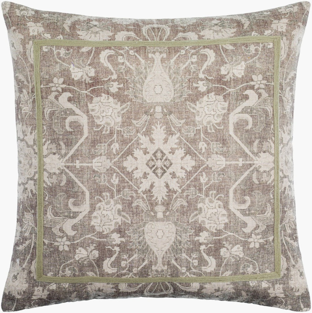 Livabliss Kabir Handcrafted Indian Cotton Blend Square Accent Pillow for Sofa Chair or Bed KIR001-2020D
