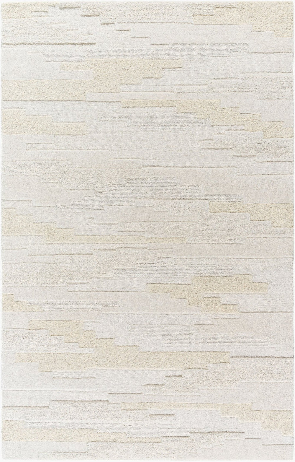 Livabliss Kinsley Hand-tufted Wool Accent Rug Artisan India Plush High Pile Art Deco Style Ivory, Cream 2' x 3' KIS2301-23