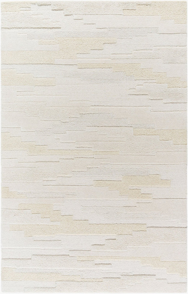 Livabliss Kinsley Hand-tufted Wool Accent Rug Artisan India Plush High Pile Art Deco Style Ivory, Cream 2' x 3' KIS2301-23