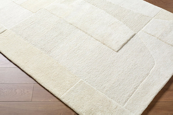Livabliss Kinsley Hand Tufted Wool Accent Rug Art Deco Geometric Pattern Plush Pile Artisan Made Ivory, Cream 9' x 12' KIS2303-912