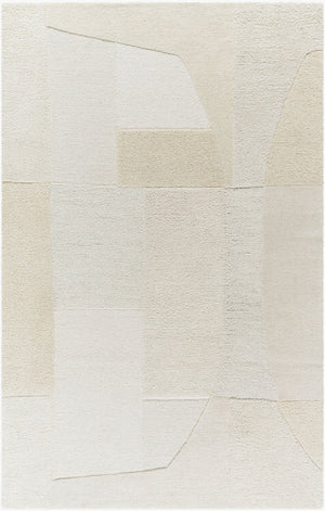 Livabliss Kinsley Hand Tufted Wool Accent Rug Art Deco Geometric Pattern Plush Pile Artisan Made Ivory, Cream 9' x 12' KIS2303-912