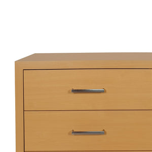 English Elm Christopher Knight Home® - 6 Drawer Chest with Iron Base and Six Spacious Drawers, Contemporary Industrial Design, Durable Construction Maple 60 L x 19.25 W x 10 H 71883.00MPL