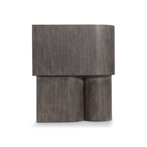 Bernhardt Bernhardt Bracken Nonza Side Table — Sculptural Solid Mahogany Accent With Rounded Square Top, 23" H 347123