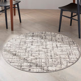 Nourison Calvin KleinCK950 Rush CK952 Machine Made Power-loomed No Border Indoor Only Modern  Rug Ivory,Grey, Ivory Grey High Pile, 100% Polypropylene,Low Pile, 100% Polyester 99446819048