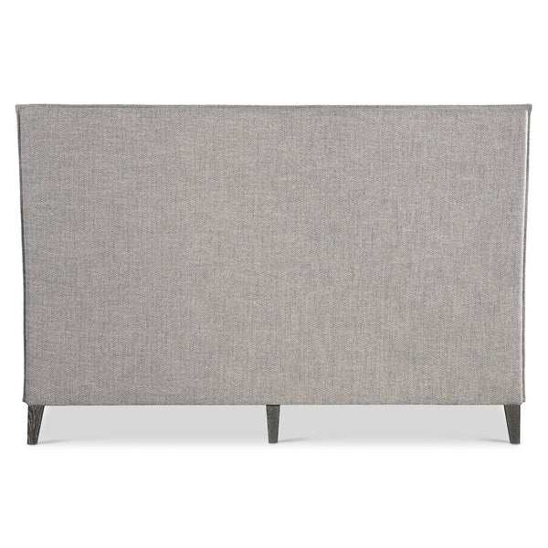 Bernhardt Bernhardt Menton Panel Bed Queen Upholstered Headboard With Butterfly Flange & Sutton Wood Feet (97) K2050