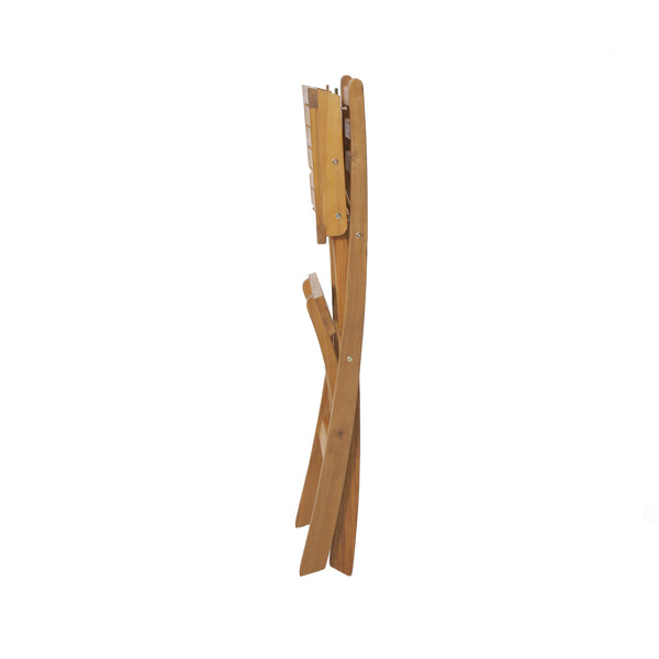 English Elm Outdoor Solid Acacia Folding Barstool with Teak Finish for Patio Bar Seating 53605.00