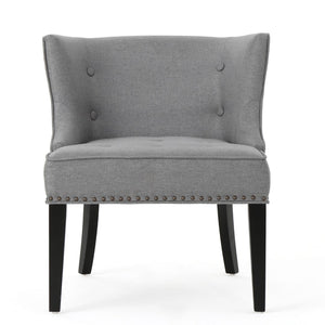 Christopher Knight Home® - Noble House - Adelina Contemporary Upholstered Accent Chair with Nailhead Trim