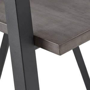 Homelegance By Top-Line Alastor Rustic X-Base 32-inch Bookcase Grey MDF