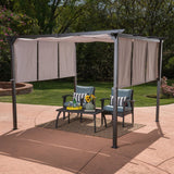 Christopher Knight Home® Noble House Lawrence  Steel 9.5 X 9.5 Ft. Gazebo