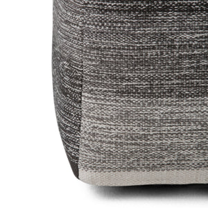 English Elm Naya Cube Pouf - Handcrafted Grey Melange Accent For Stylish Seating & Footstool In Any Room B136P159268