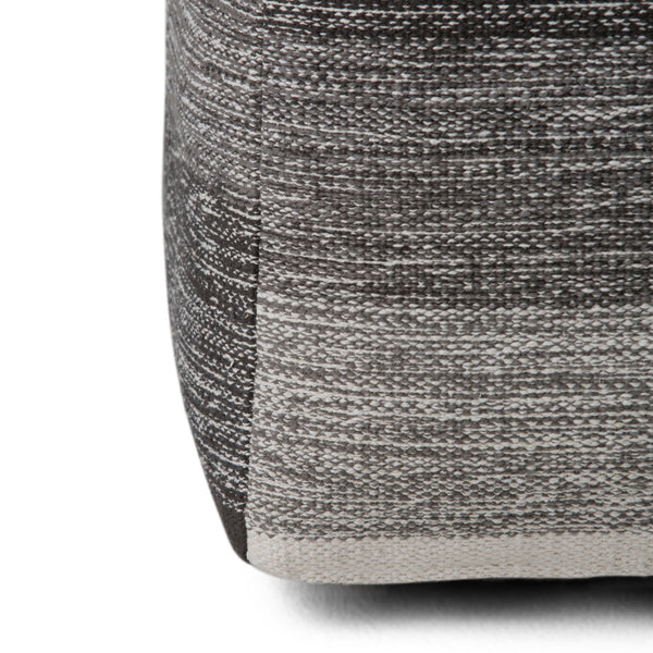 English Elm Naya Cube Pouf - Handcrafted Grey Melange Accent For Stylish Seating & Footstool In Any Room B136P159268