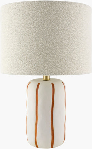Livabliss Kinki Hand-painted Ceramic Table Lamp with Linen Shade for Warm Ambient Glow KKI-005