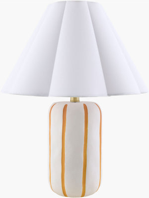 Livabliss Kinki Hand-painted Ceramic Table Lamp Arts and Crafts Style with Dual Linen Shade KKI-006