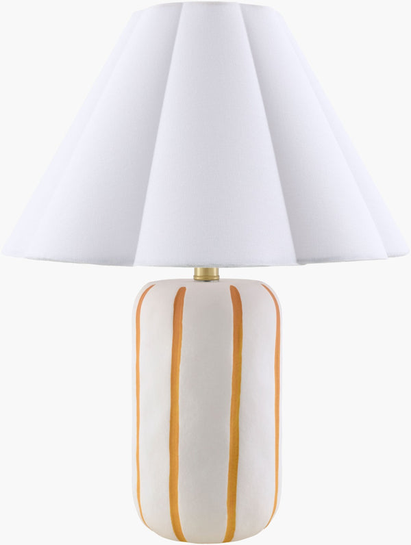 Livabliss Kinki Hand-painted Ceramic Table Lamp Arts and Crafts Style with Dual Linen Shade KKI-006