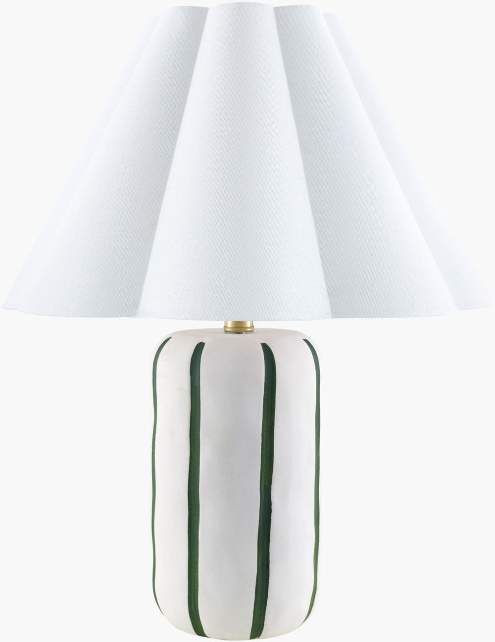 Livabliss Kinki Hand-painted Ceramic Table Lamp Arts and Crafts Style with Linen Shade Warm Glow KKI-008