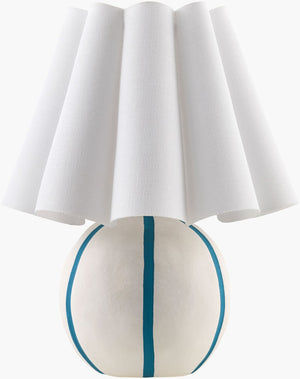 Livabliss Kinki Artisan Accent Lamp Hand-painted Felt Linen Shade Arts and Crafts Style KKI-010