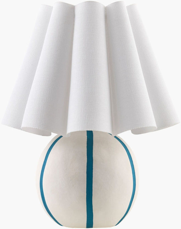 Livabliss Kinki Artisan Accent Lamp Hand-painted Felt Linen Shade Arts and Crafts Style KKI-010
