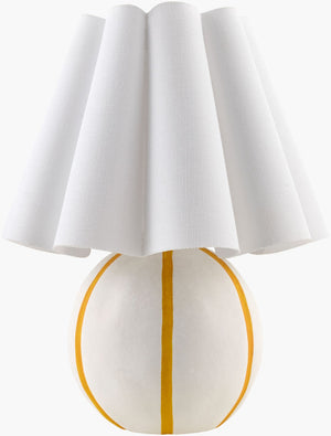 Livabliss Kinki Artisan Accent Table Lamp Hand-painted Felt Linen Shade Arts and Crafts Style KKI-011