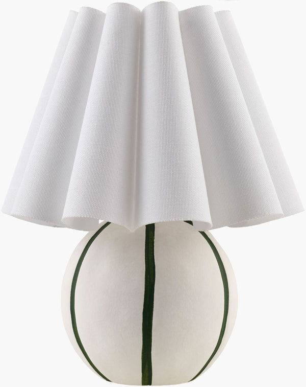 Livabliss Kinki Artisan Accent Lamp Mixed Linen Felt Hand Painted Arts Crafts Table Light KKI-013