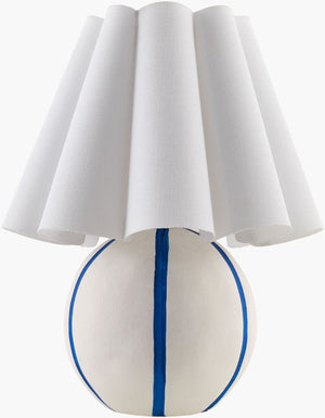 Livabliss Kinki Artisan Accent Lamp Hand-painted Linen Felt Shade for Nightstand or Side Table KKI-014