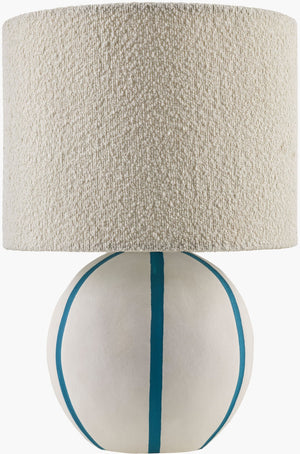Livabliss Kinki Arts and Crafts Accent Table Lamp Hand-painted Linen Shade for Nightstands KKI-016