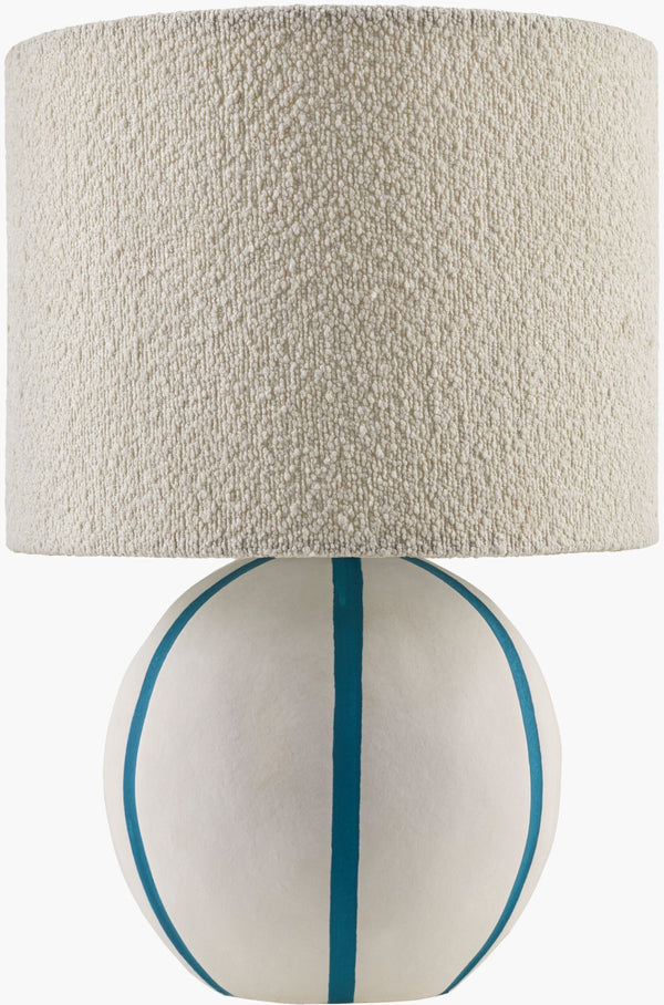 Livabliss Kinki Arts and Crafts Accent Table Lamp Hand-painted Linen Shade for Nightstands KKI-016